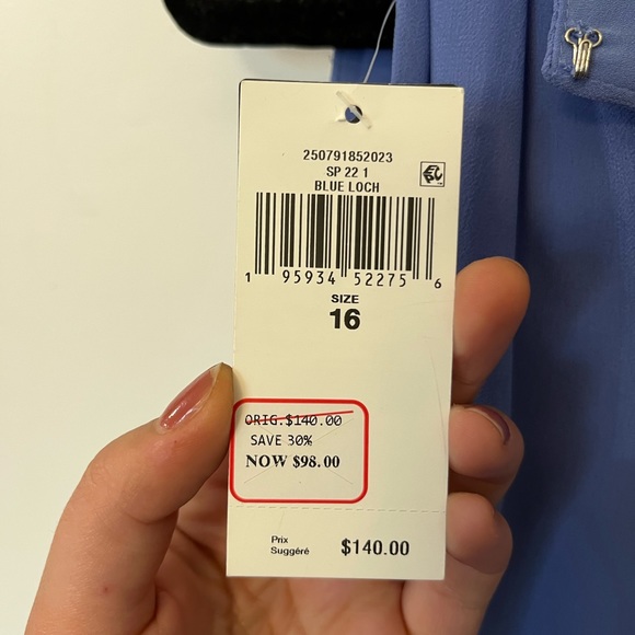 Ralph Lauren blue flowy dress - Picture 2 of 4